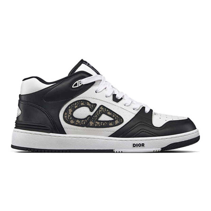 Giày Dior B57 Mid Black White Dior Oblique Jacquard Best Quality