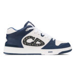 Giày Dior B57 Mid Navy Blue White Dior Oblique Jacquard Best Quality