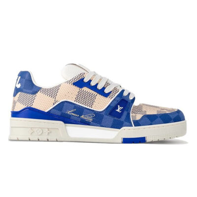 Giày Louis Vuitton LV Trainer #54 Damier Blue Best Quality