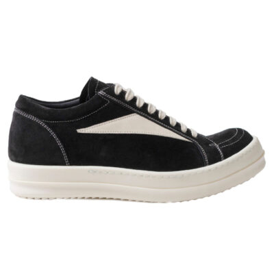 Giày Rick Owens Suede 'Black White' Best Quality