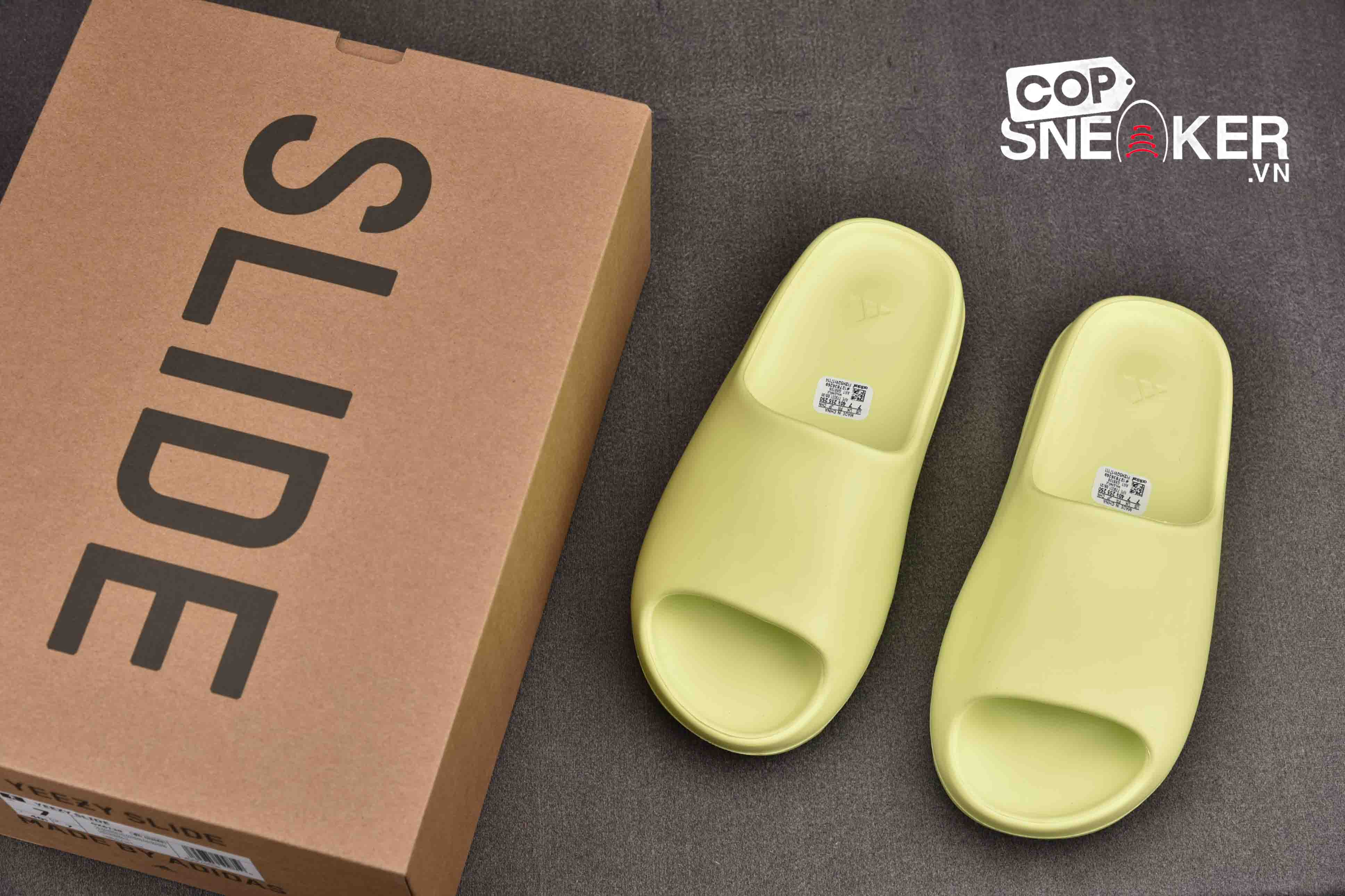 Dép Adidas Yeezy Slides ‘Glow Green’ Best Quality
