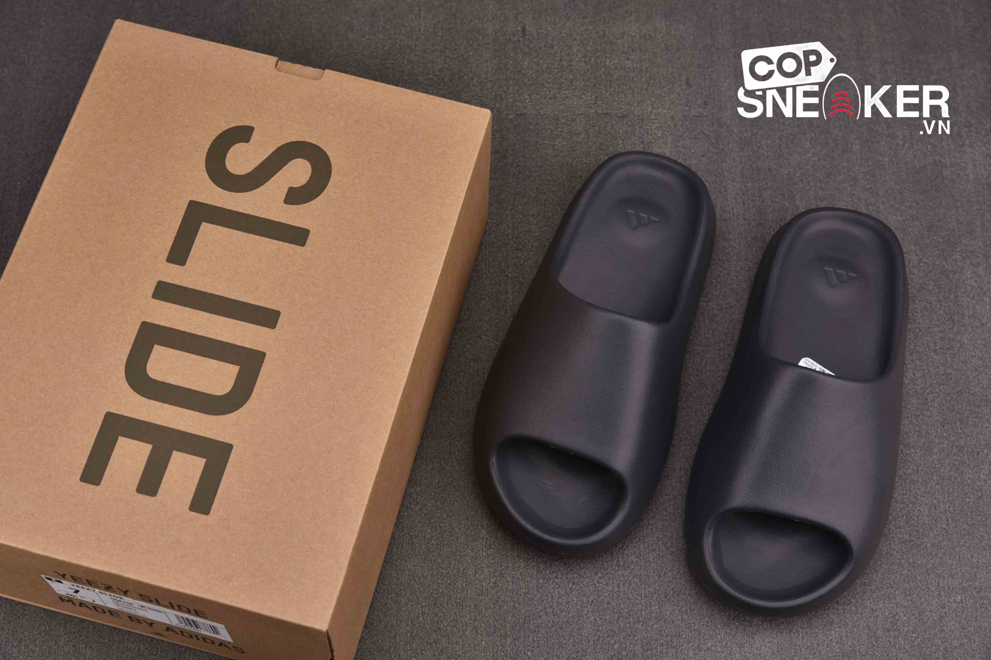 Dép Adidas Yeezy Slides Onyx Black Best Quality 