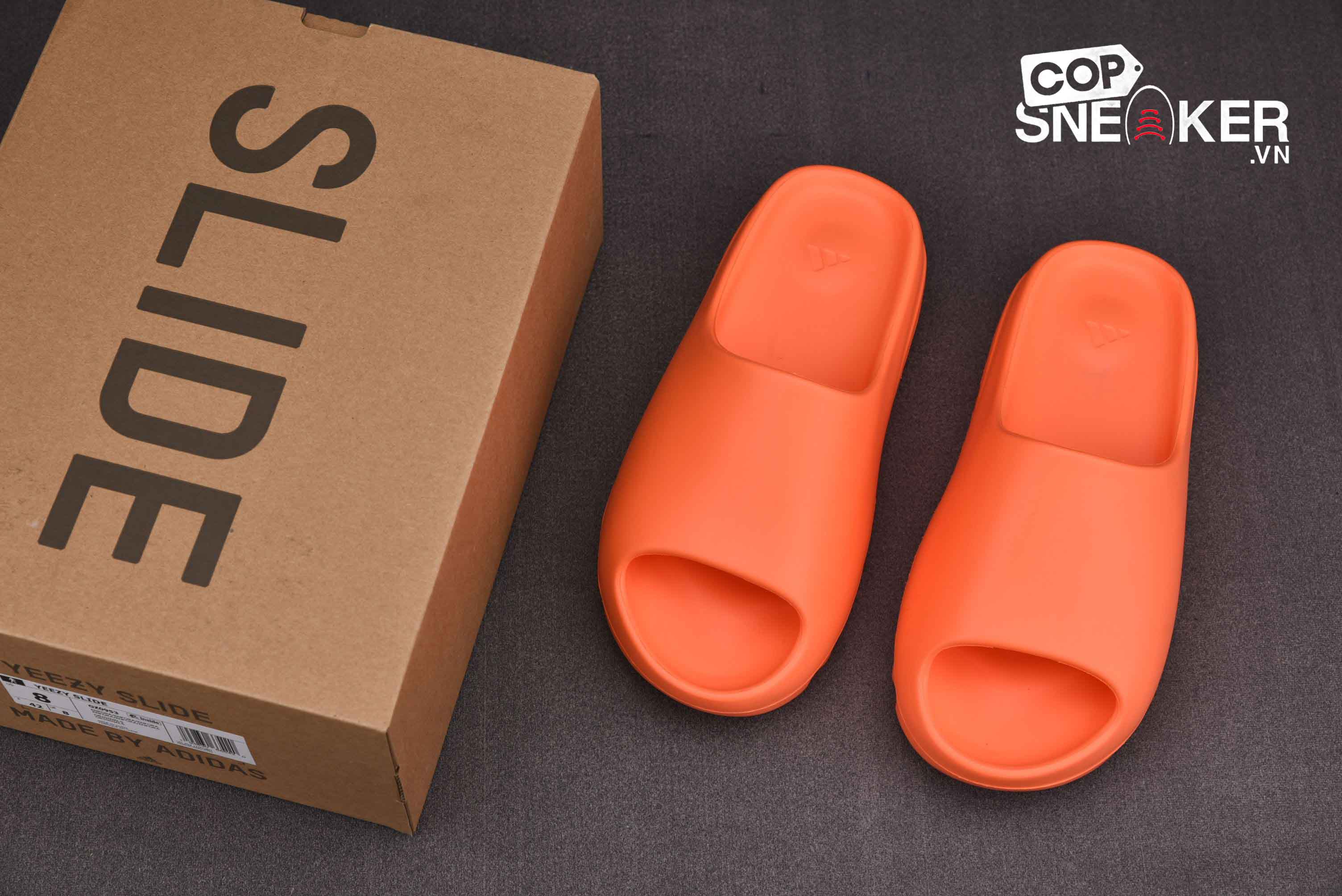 Dép Adidas Yeezy Slidess Enflame Orange Best Quality