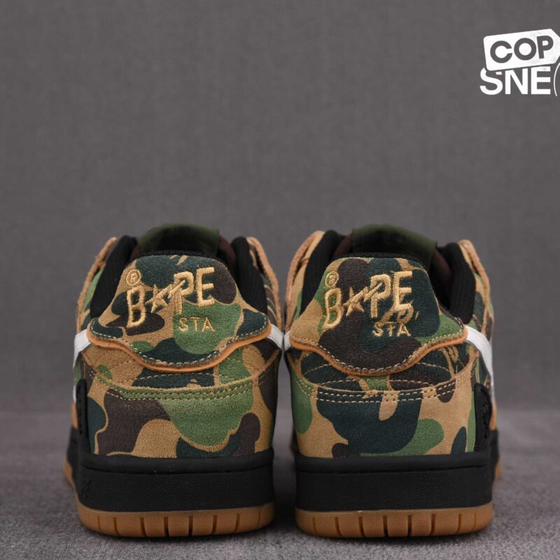 Giày A Bathing Ape Bape Sta Low ABC Camo 20th Anniversary Green Best Quality