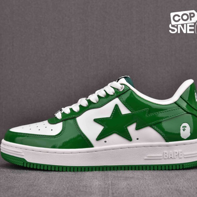 Giày A Bathing Ape Bape Sta Low Green Best Quality