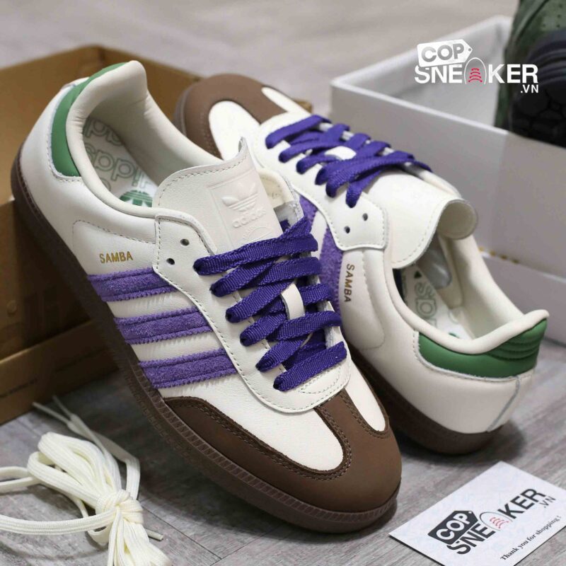 Giày Adidas Samba OG ‘Off White Core Purple’ Best Quality