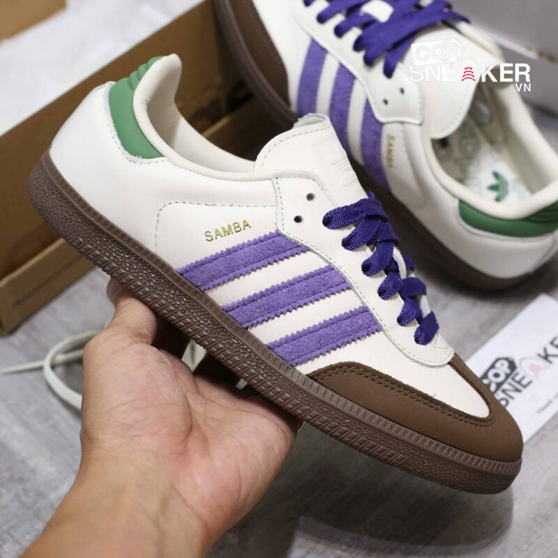 Giày Adidas Samba OG ‘Off White Core Purple’ Best Quality