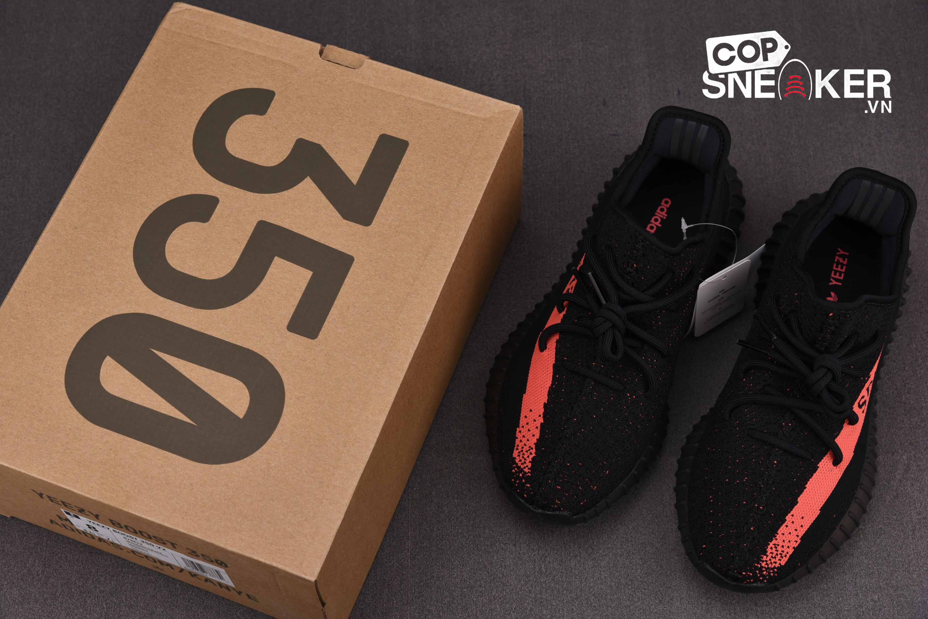 Giày Adidas Yeezy Boost 350 V2 ‘Core Black Red’ Best Quality