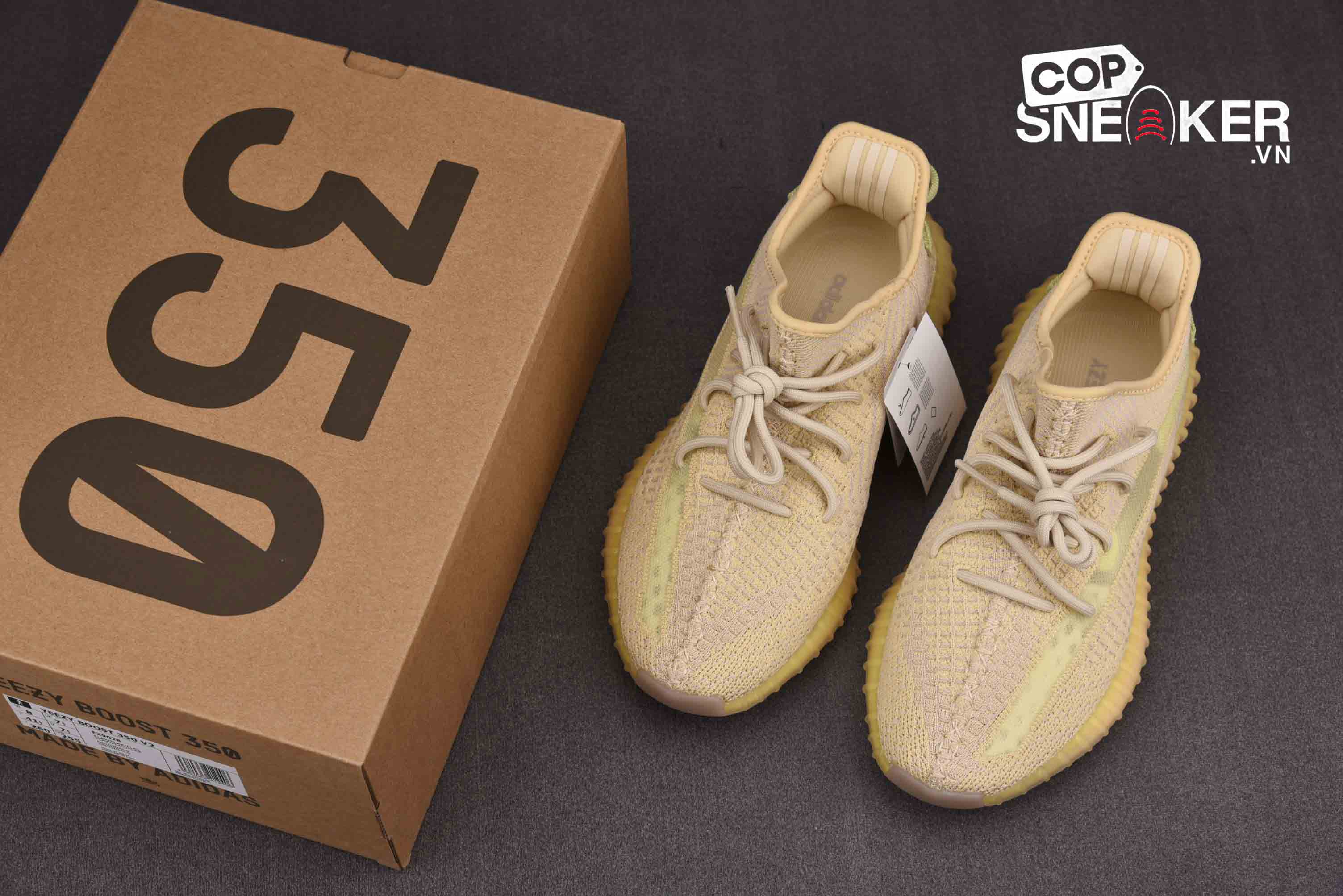 Giày Adidas Yeezy Boost 350 V2 Flax Best Quality