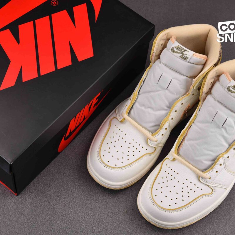 Giày Air Jordan 1 High Vibrations Of Naija ‘Beige’ Best Quality