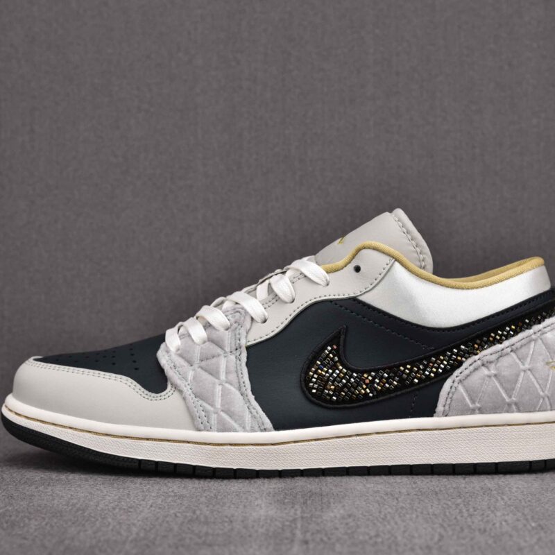 Giày Air Jordan 1 Low Beaded Swoosh Best Quality