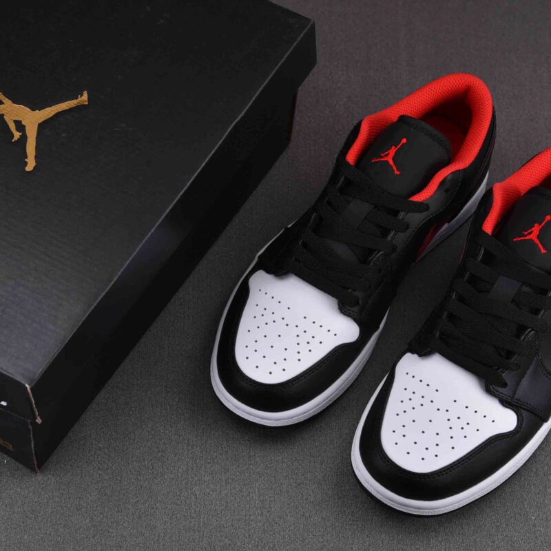 Giày Air Jordan 1 Low Black Fire Red Best Quality