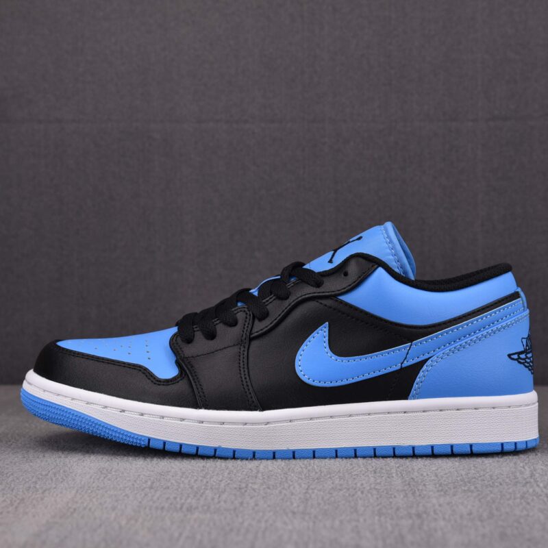 Giày Air Jordan 1 Low Black University Blue Men Best Quality