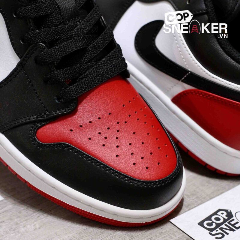 Giày Air Jordan 1 Low Bred Toe Best Quality