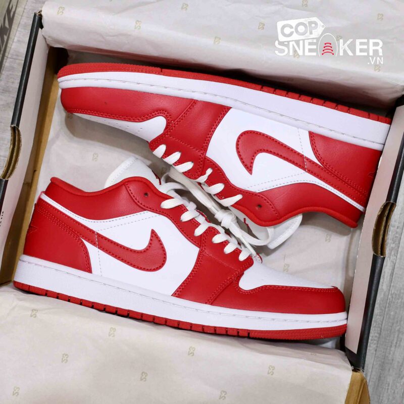 Giày Air Jordan 1 Low Gym Red White Best Quality