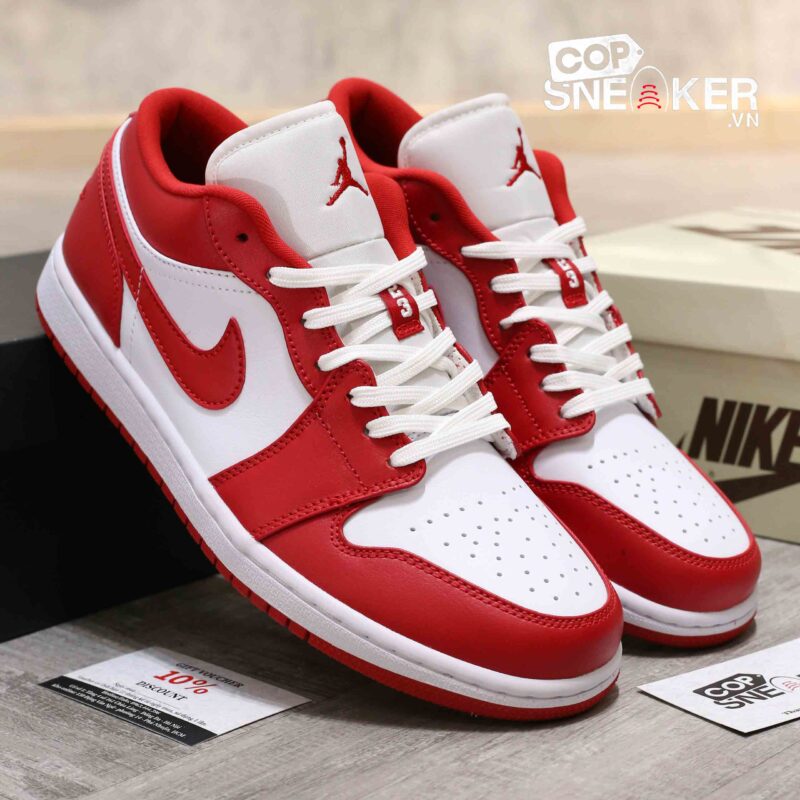 Giày Air Jordan 1 Low Gym Red White Best Quality