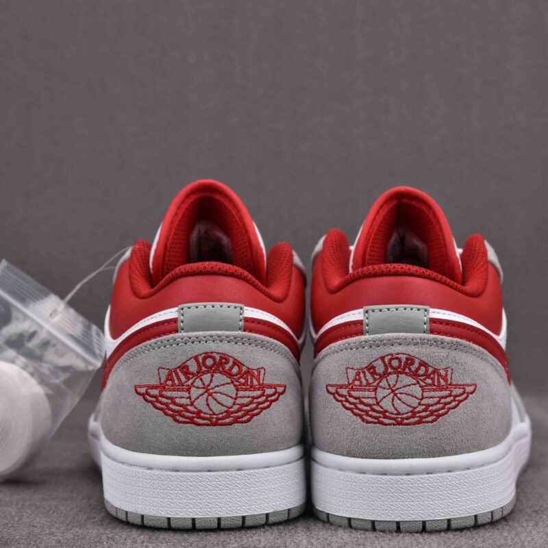 Giày Air Jordan 1 Low Light Smoke Grey Gym Red Best Quality