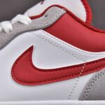 Giày Air Jordan 1 Low Light Smoke Grey Gym Red Best Quality