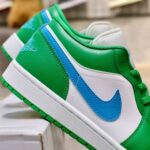 Giày Air Jordan 1 Low Lucky Green Aquatone Best Quality