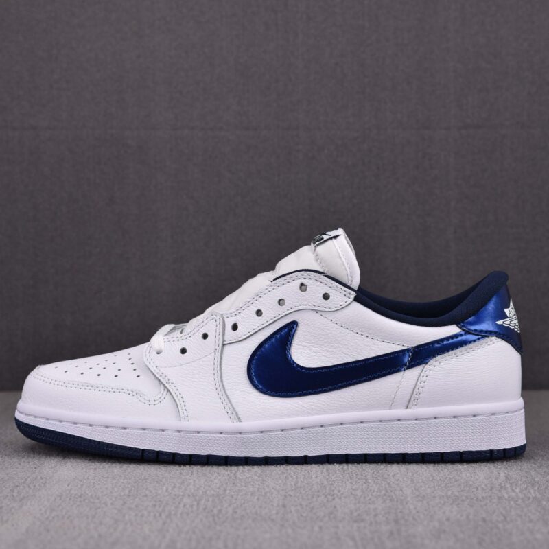 Giày Air Jordan 1 Low Retro Metallic Blue Best Quality