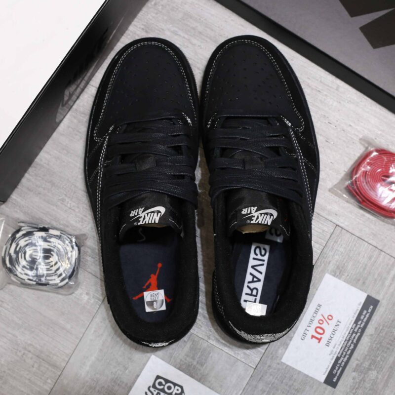 Giày Air Jordan 1 Low Retro OG SP Travis Scott Black Phantom Best Quality