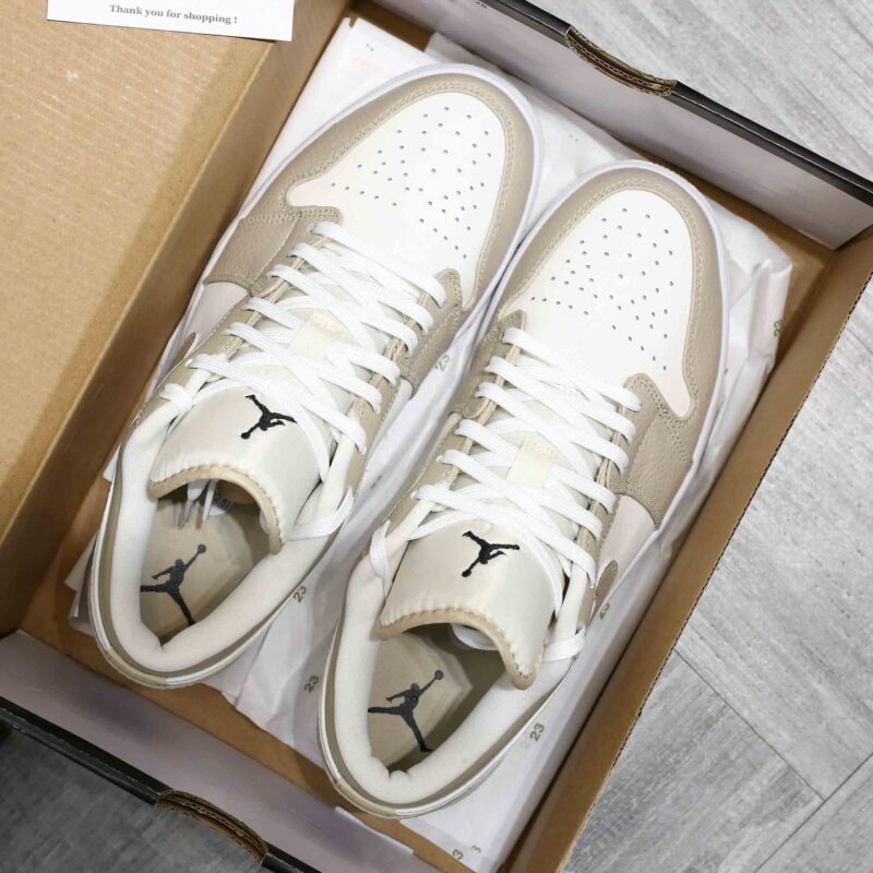 Giày Air Jordan 1 Low SE Heavy Tan Leather Best Quality