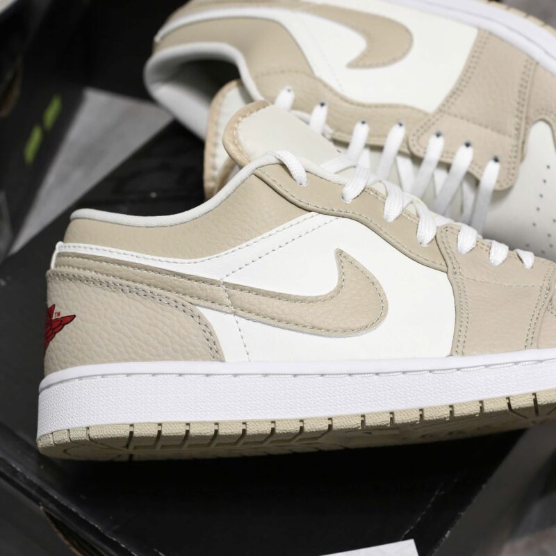 Giày Air Jordan 1 Low SE Heavy Tan Leather Best Quality