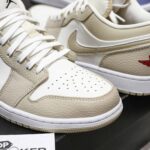 Giày Air Jordan 1 Low SE Heavy Tan Leather Best Quality