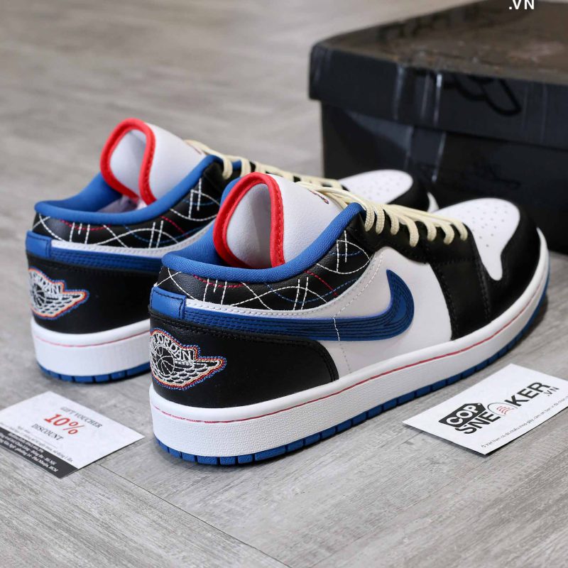 Giày Air Jordan 1 Low SE Industrial Blue Sashiko Best Quality