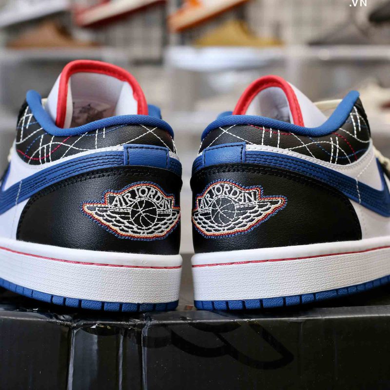 Giày Air Jordan 1 Low SE Industrial Blue Sashiko Best Quality