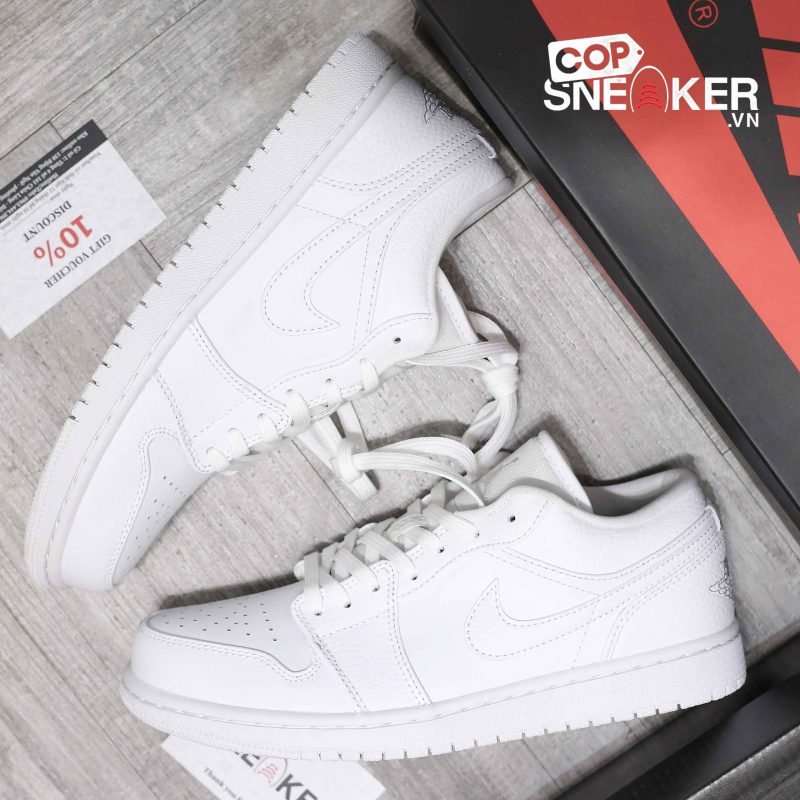 Giày Air Jordan 1 Low Triple White Best Quality