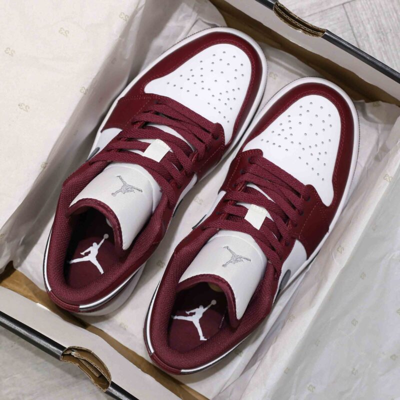 Giày Air Jordan 1 Low White Bordeaux Best Quality