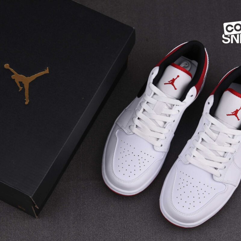 Giày Air Jordan 1 Low White Gym Red Best Quality