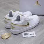 Giày Air Jordan 1 Low White Metallic Gold Best Quality