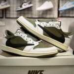 Giày Air Jordan 1 Low x Travis Scott ‘Medium Olive’ Best Quality