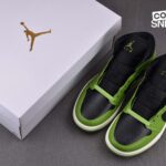 Giày Air Jordan 1 Mid Black Sail Altitude Green Heather Best Quality