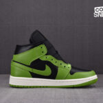 Giày Air Jordan 1 Mid Black Sail Altitude Green Heather Best Quality