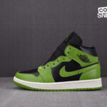 Giày Air Jordan 1 Mid Black Sail Altitude Green Heather Best Quality