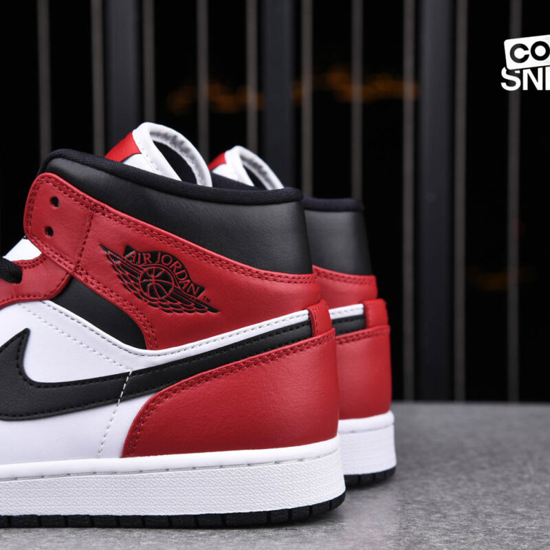 Giày Air Jordan 1 Mid Chicago Black Toe Best Quality