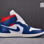 Giày Air Jordan 1 Mid French Blue Gym Red Best Quality