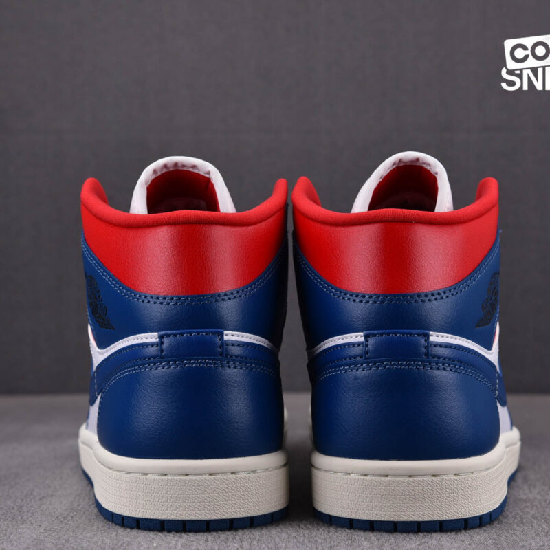 Giày Air Jordan 1 Mid French Blue Gym Red Best Quality