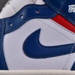 Giày Air Jordan 1 Mid French Blue Gym Red Best Quality