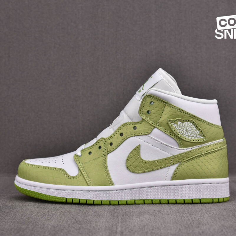 Giày Air Jordan 1 Mid ‘Green Python’ Best Quality