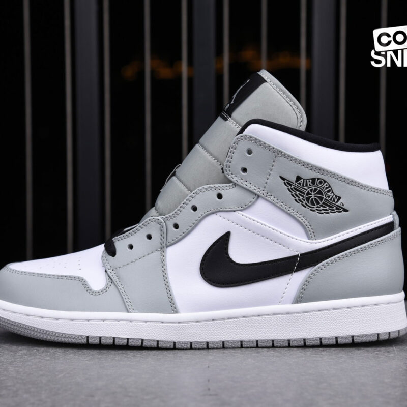 Giày Air Jordan 1 Mid ‘Light Smoke Grey’ V1 Best Quality