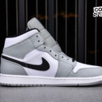 Giày Air Jordan 1 Mid ‘Light Smoke Grey’ V1 Best Quality