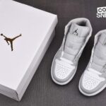 Giày Air Jordan 1 Mid Light Smoke Grey V2 Best Quality