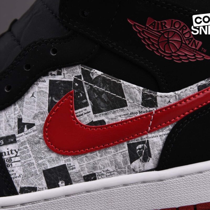 Giày Air Jordan 1 Mid Newspaper Best Quality