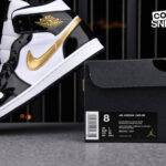 Giày Air Jordan 1 Mid Patent ‘Black Gold’ Best Quality