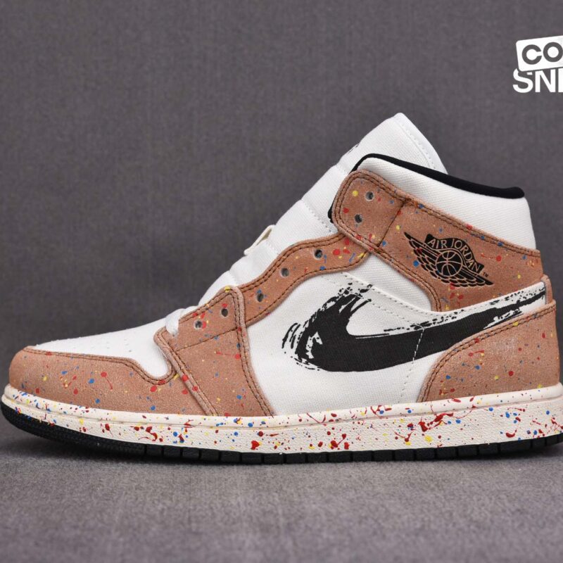 Giày Air Jordan 1 Mid SE Brushstroke Best Quality