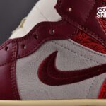 Giày Air Jordan 1 Mid SE Tiki Leaf Team Red (W) Best Quality